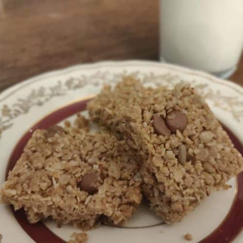 granola bars plated