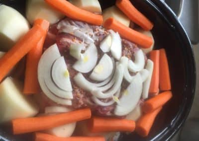 beef roast and veggies in slow cooker