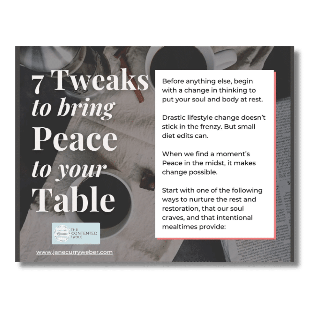 7 tweaks to bring peace to your table